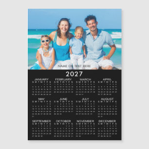 Calendário 2027 Foto Magnético Personalizado