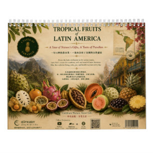 Calendário 2027 Frutas Tropicais América Latina