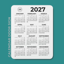 Calendário 2027 Moderno Empresarial Corporativo co