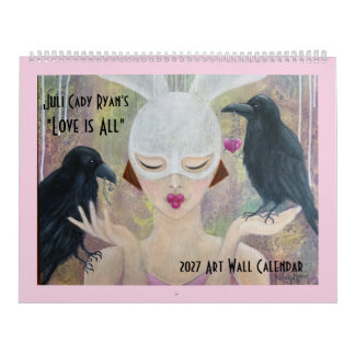 Calendário 2027 O Amor é Toda Arte Caprichosa