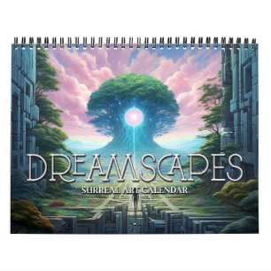 Calendário 2027 Paisagens de Sonhos 3 Arte Visionária Surreal