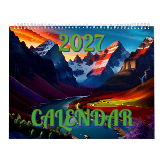 Calendário 2027 Paisagens Incríveis de Beleza e Esplendor