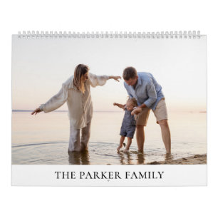 Calendário 2027 Suas Fotos Presente Personalizado de Família 