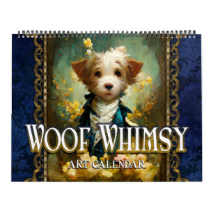 Calendário 2027 Woof Fantasia Surrealista de Cães Fantásticos