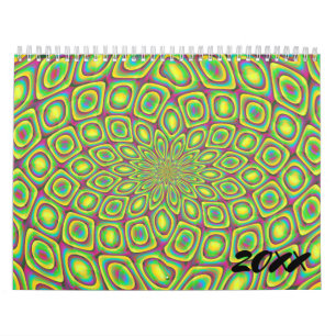 Calendário 20xx Abstrato Geométrico