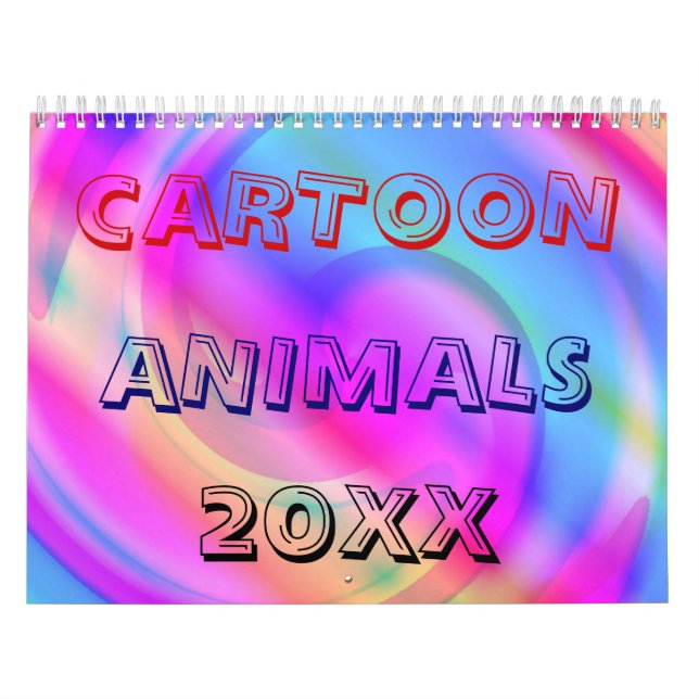 Calendário 20XX Animais de Cartoon (Capa)
