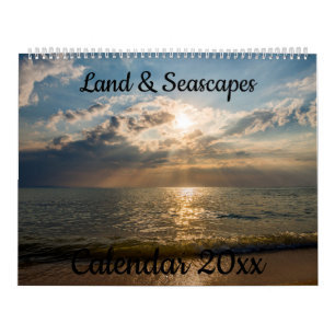 Calendário 20xx - Paisagens Terrestres e Marinhas