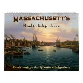 Calendário 250th Anniversary -State of Massachusetts Calendar
