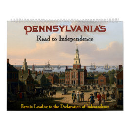 Calendário 250th Anniversary - State of Pennsylvania Calendar