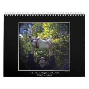 Calendário 2 da cor do parque do cão
