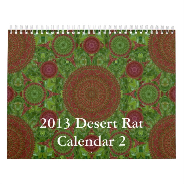 Calendário 2 do rato de deserto 2013 (Capa)