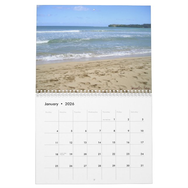 Calendário 365 dias no Paraíso (Jan 2026)