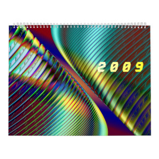 Calendário 3D efetua fractals