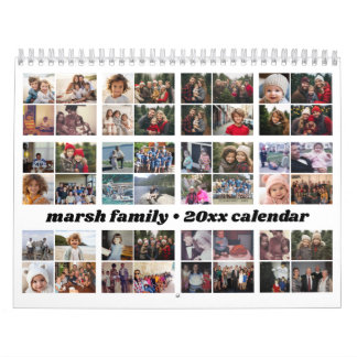 Calendário 48 Foto - Foto Personalizada da Família Moderna Si