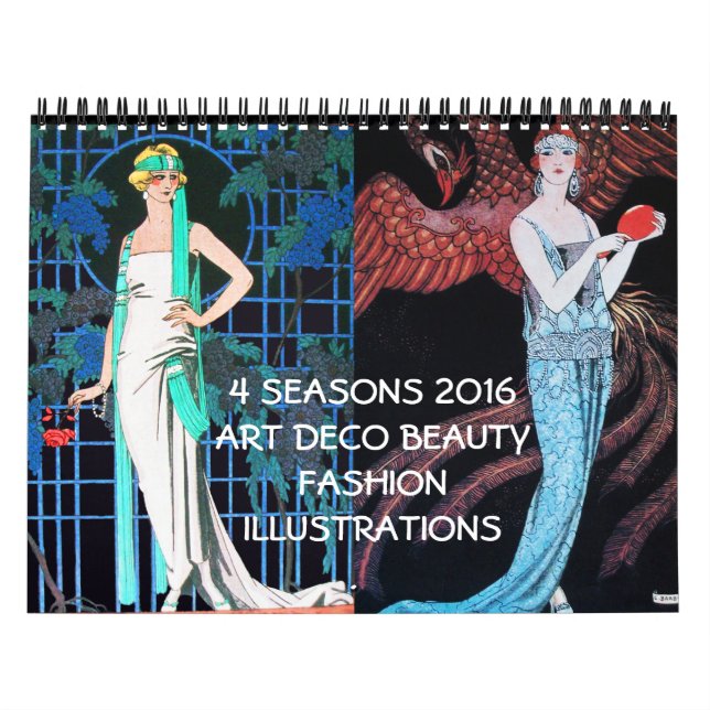 CALENDÁRIO 4 TEMPORADAS 2016 ARTDECO BEAUTY FASHION ILUSTRATI (Capa)