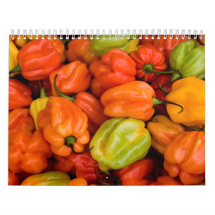 Calendário 5 da fruta e da comida