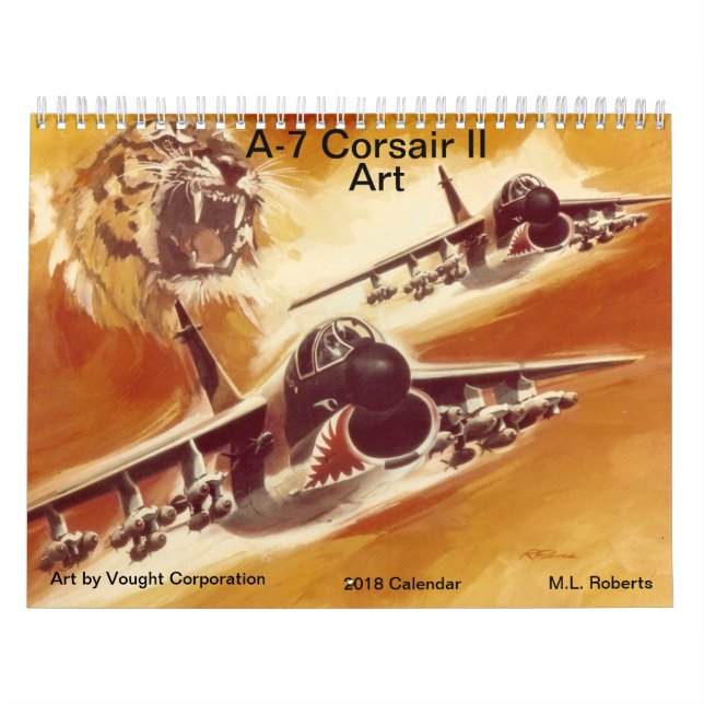Calendário A-7 arte do corsário II (Capa)