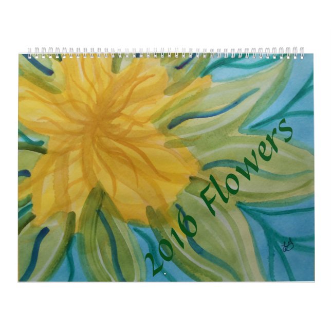 Calendário A aguarela floresce 2016 (Capa)