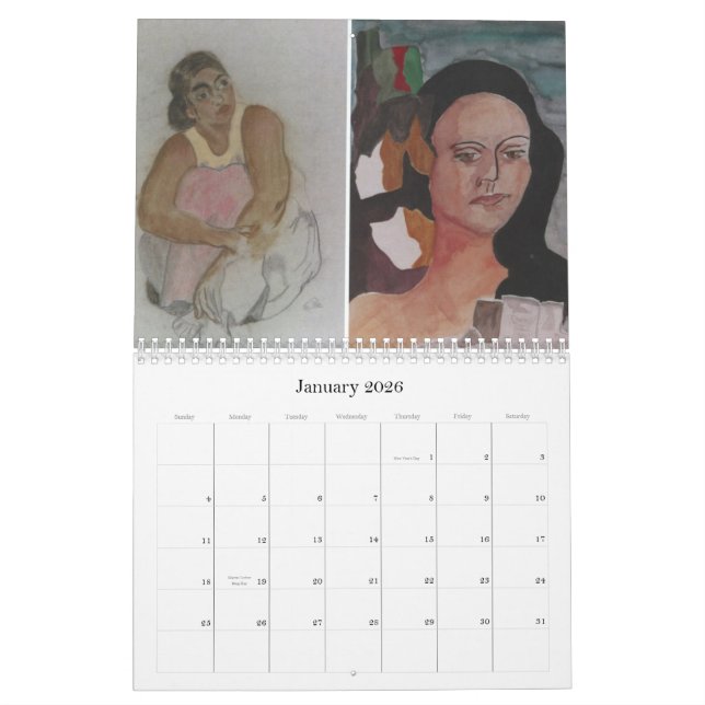 Calendário A arte de Norma Gladstone (Jan 2026)