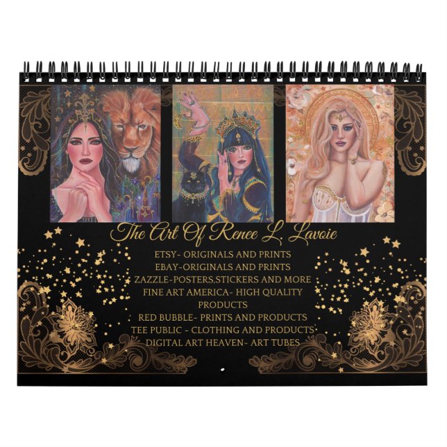 Calendário A arte de Renee L. Lavoie Calendar (Capa)