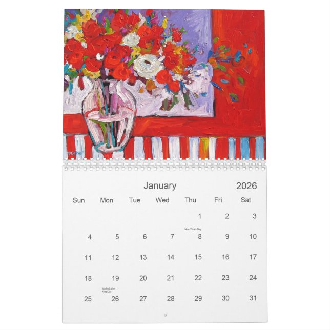 Calendário A arte do padeiro do rissol (Jan 2026)