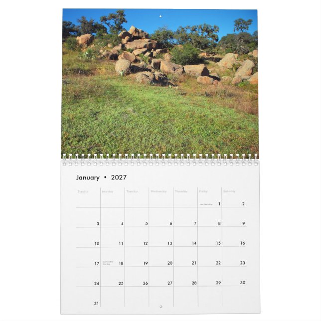 Calendário A beleza 2010 da natureza (Jan 2027)