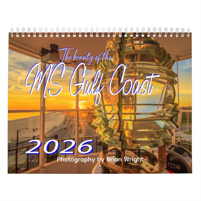 Calendário A Beleza da Costa do Golfo da MS (Capa)