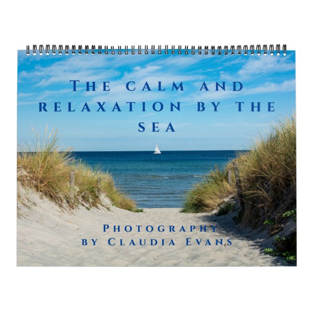 Calendário A calma e o relaxamento pelo mar (Capa)
