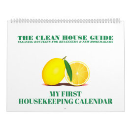 Calendário A Casa Limpa Guia Minha Primeira Família