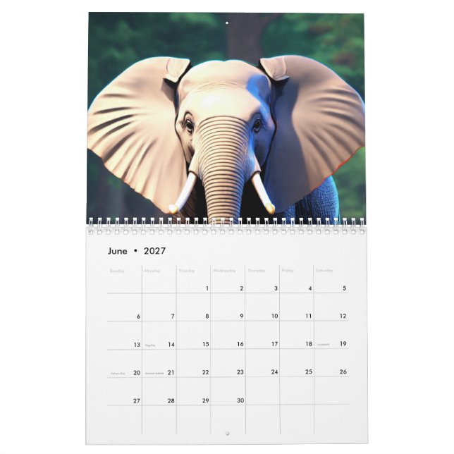 Calendário "A Felicidade da Natureza: Um Ano em Imagens" (Jun 2027)