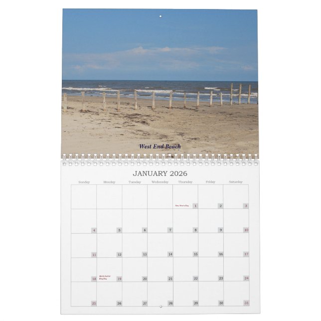 Calendário A fotografia de TeraBella apresenta Galveston, (Jan 2026)