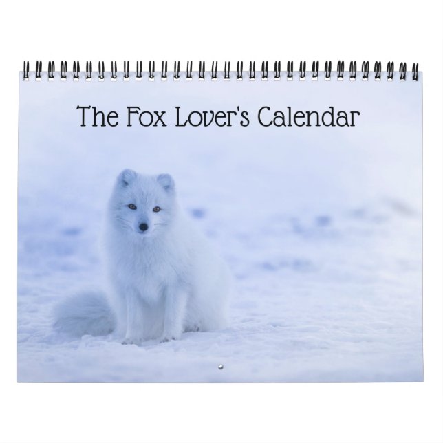 Calendário A Fox Lover (Capa)