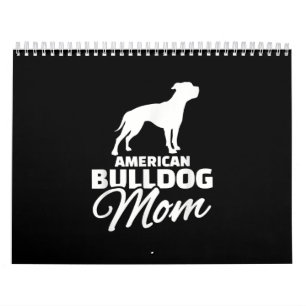 Calendário A Mãe Americana Do Bulldog Oferece Presentes Para