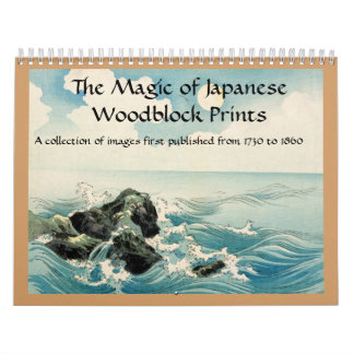 Calendário A Magia dos impressões Japoneses de Woodblock