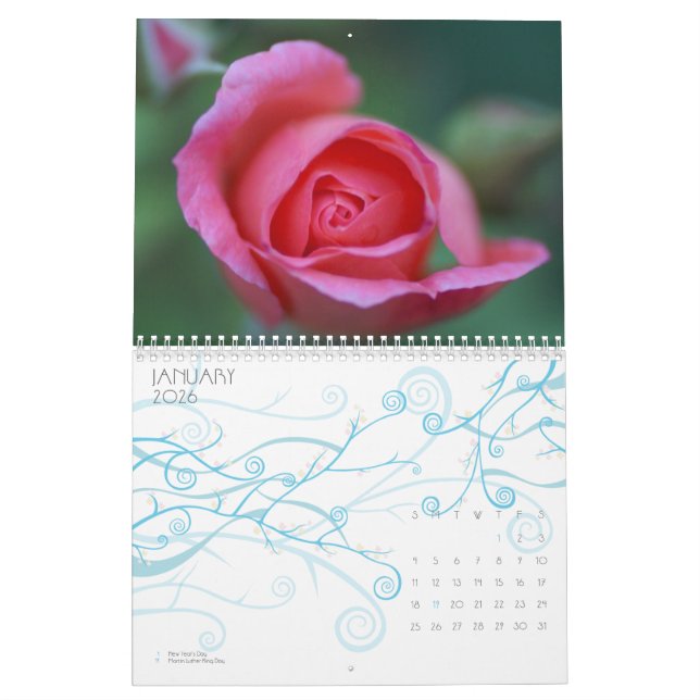 Calendário A paleta da natureza (Jan 2026)