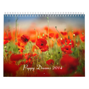 Calendário A papoila sonha 2014