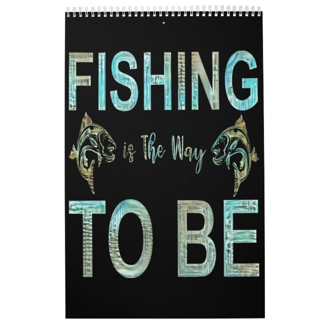 Calendário A Pesca É O Caminho, Retro (Capa)