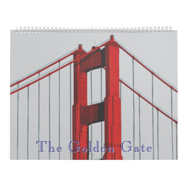 Calendário A Ponte Golden Gate São Francisco (Capa)