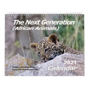 Calendário A Próxima Geração (Animais Africanos) (Duas Página