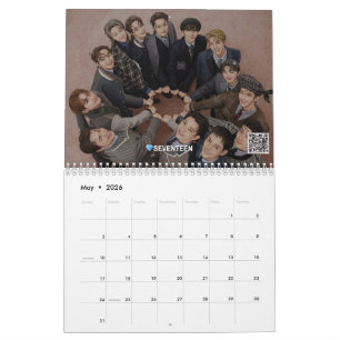 Calendário A Revista KCrush Apresenta: O Caráter 2026 K-Pop
