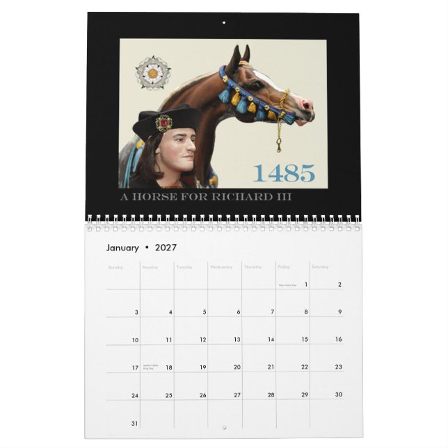 Calendário A segunda vinda de Richard III (Jan 2027)