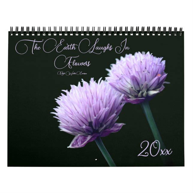 Calendário A Terra Ri Em Flores  (Capa)