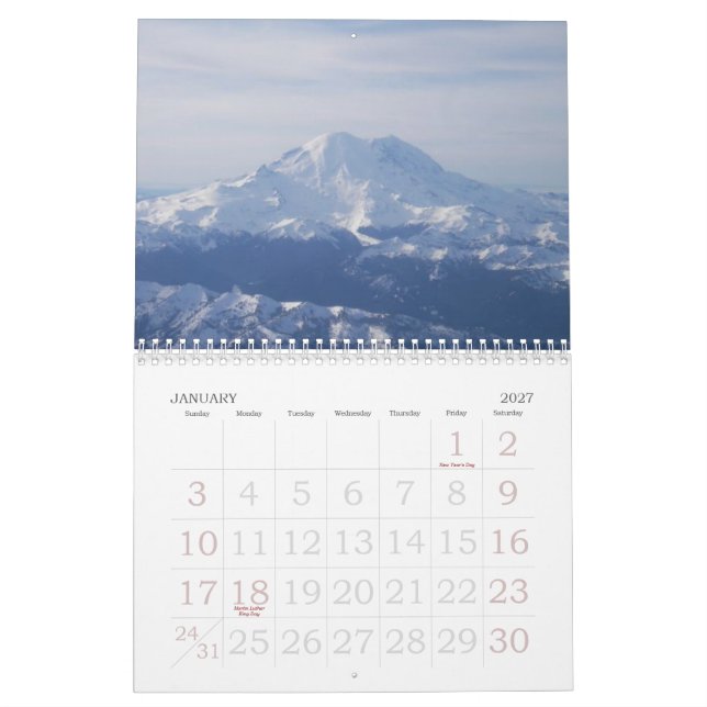 Calendário A viagem de um ano (Jan 2027)