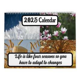 Calendário A vida é como quatro estações 2025