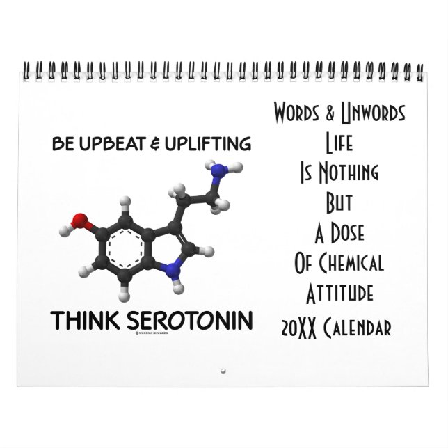 Calendário A vida não é nada mas a atitude química 20XX (Capa)