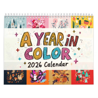 Calendário A Year in Color 2026
