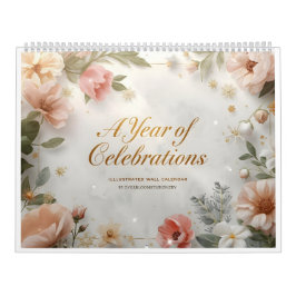 Calendário A Year of Celebrations – Illustrated Wall Calendar