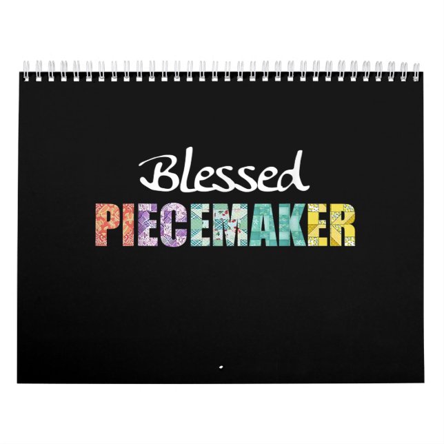 Calendário Abençoado Peacemaker Engraçado Quilhando Costurar (Capa)