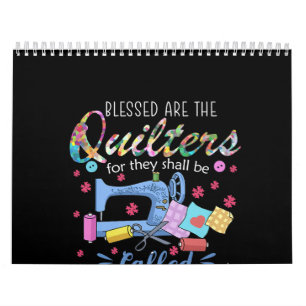 Calendário Abençoados São Os Quilters Para Eles.