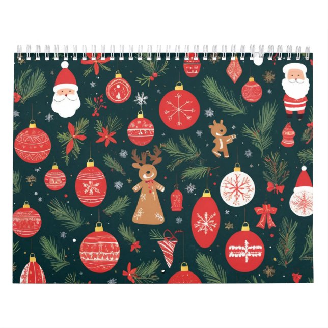 Calendário Abraçar o espírito de Natal, Feliz Natal (Capa)